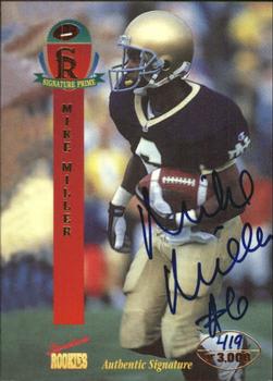 1995 Signature Rookies Signature Prime - Autographs #29 Mike Miller Front