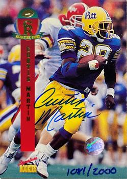 1995 Signature Rookies Signature Prime - Autographs #27 Curtis Martin Front