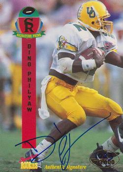 1995 Signature Rookies Signature Prime - Autographs #32 Dino Philyaw Front