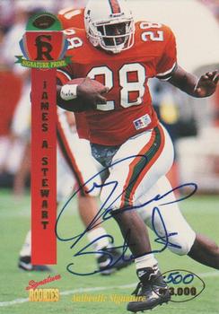 1995 Signature Rookies Signature Prime - Autographs #41 James A. Stewart Front