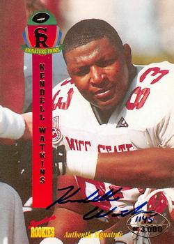 1995 Signature Rookies Signature Prime - Autographs #46 Kendell Watkins Front