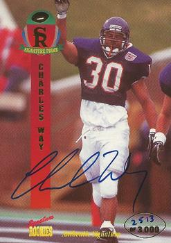 1995 Signature Rookies Signature Prime - Autographs #47 Charles Way Front