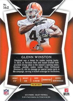 2014 Panini Select #162 Glenn Winston Back