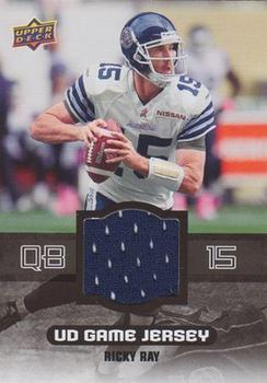 2014 Upper Deck CFL - UD Game Jersey #GJ-RR Ricky Ray Front