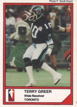 1984 JOGO #8 Terry Greer Front