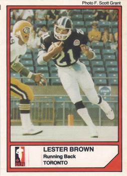 1984 JOGO #17 Lester Brown Front