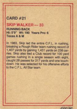 1984 JOGO #21 Skip Walker Back