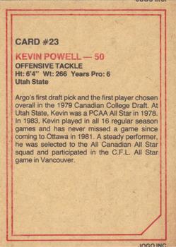1984 JOGO #23 Kevin Powell Back