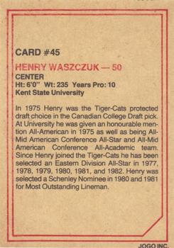 1984 JOGO #45 Henry Waszczuk Back