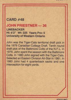 1984 JOGO #48 John Priestner Back