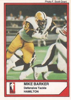 1984 JOGO #51 Mike Barker Front