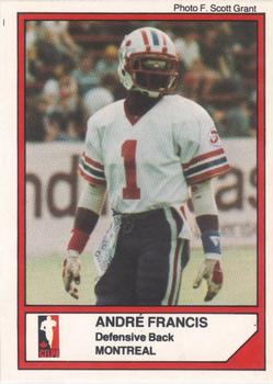 1984 JOGO #53 Andre Francis Front