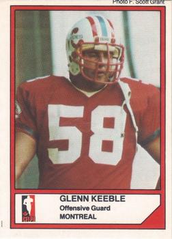 1984 JOGO #54 Glenn Keeble Front
