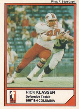 1984 JOGO #63 Rick Klassen Front