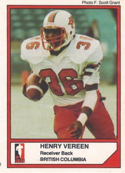 1984 JOGO #72 Henry Vereen Front