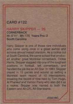 1984 JOGO #122 Harry Skipper Back