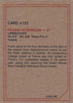 1984 JOGO #123 Frank Robinson Back