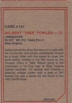 1984 JOGO #151 Delbert 