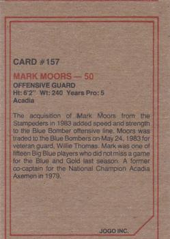 1984 JOGO #157 Mark Moors Back
