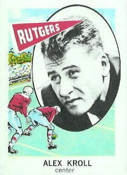 1961 Nu-Cards Football Stars #123 Alex Kroll Front