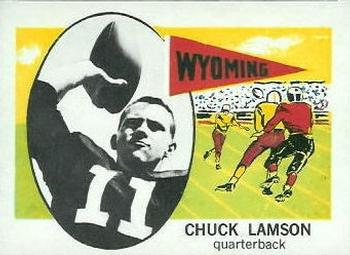 1961 Nu-Cards Football Stars #144 Chuck Lamson Front