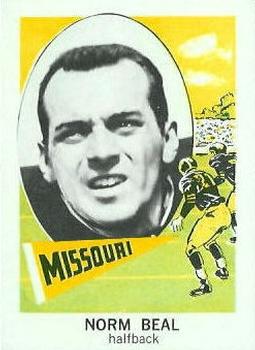 1961 Nu-Cards Football Stars #149 Norm Beal Front