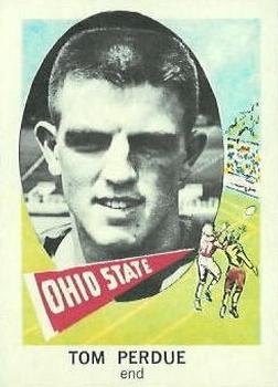 1961 Nu-Cards Football Stars #154 Tom Perdue Front