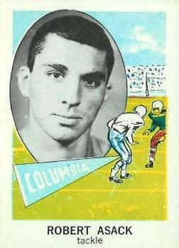 1961 Nu-Cards Football Stars #158 Robert Asack Front