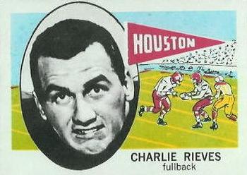 1961 Nu-Cards Football Stars #169 Charlie Rieves Front