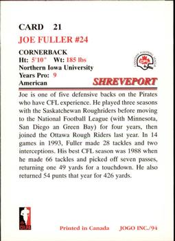 1994 JOGO #21 Joe Fuller Back
