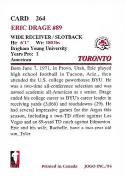 1994 JOGO #264 Eric Drage Back