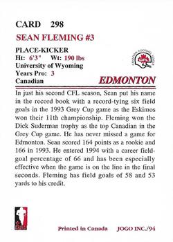 1994 JOGO #298 Sean Fleming Back