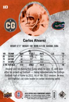 2014 Upper Deck Conference Greats - Copper #10 Carlos Alvarez Back