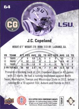 2014 Upper Deck Conference Greats - Copper #64 J.C. Copeland Back