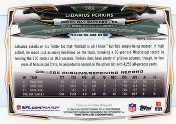 2014 Topps Chrome - Xfractors #143 LaDarius Perkins Back