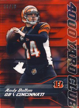 2014 Topps Chrome - 4,000 Yard Club Red Refractor #3 Andy Dalton Front