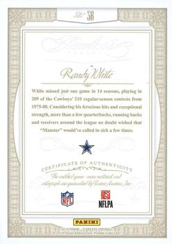 2014 Panini Flawless - Greats Dual Patch Autographs Ruby #36 Randy White Back