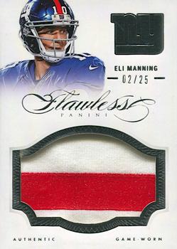 2014 Panini Flawless - Patches #23 Eli Manning Front