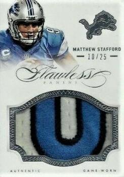 2014 Panini Flawless - Patches #47 Matthew Stafford Front