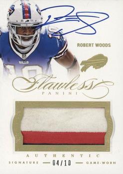 2014 Panini Flawless - Patches Autographs Gold #84 Robert Woods Front