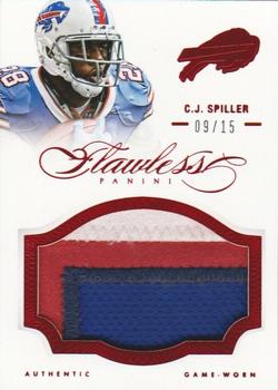 2014 Panini Flawless - Patches Ruby #10 C.J. Spiller Front
