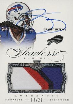 2014 Panini Flawless - Rookie Patches Autographs #3 Sammy Watkins Front