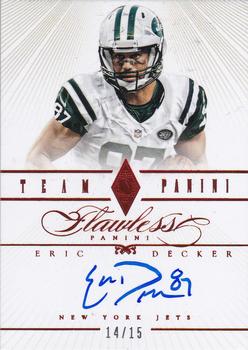 2014 Panini Flawless - Team Panini Autographs Ruby #17 Eric Decker Front
