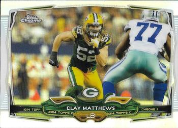 2014 Topps Chrome - Refractor #10 Clay Matthews Front