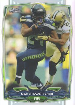 2014 Topps Chrome - Refractor #61 Marshawn Lynch Front