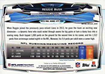 2014 Topps Chrome - Refractor #71 Reggie Bush Back