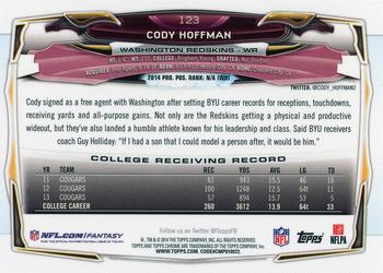 2014 Topps Chrome - Refractor #123 Cody Hoffman Back