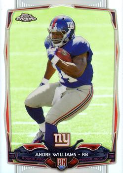 2014 Topps Chrome - Refractor #154 Andre Williams Front