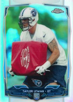 2014 Topps Chrome - Refractor #180 Taylor Lewan Front