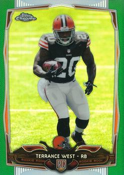 2014 Topps Chrome - Green Refractor #202 Terrance West Front